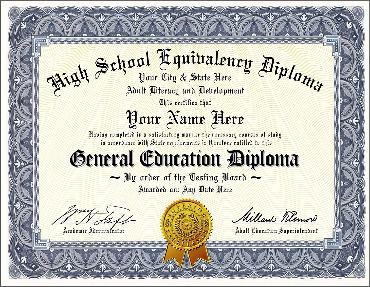 ¿Cuánto cuesta el diploma de escuela secundaria?